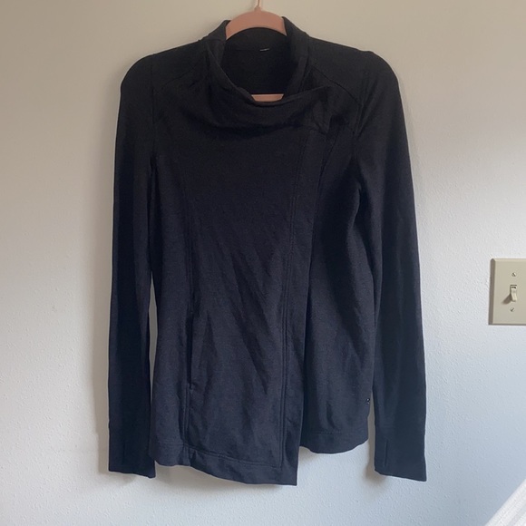 Lululemon Coast Wrap Heathered Gray Size 4 Cardigan Sweater - Picture 2 of 6